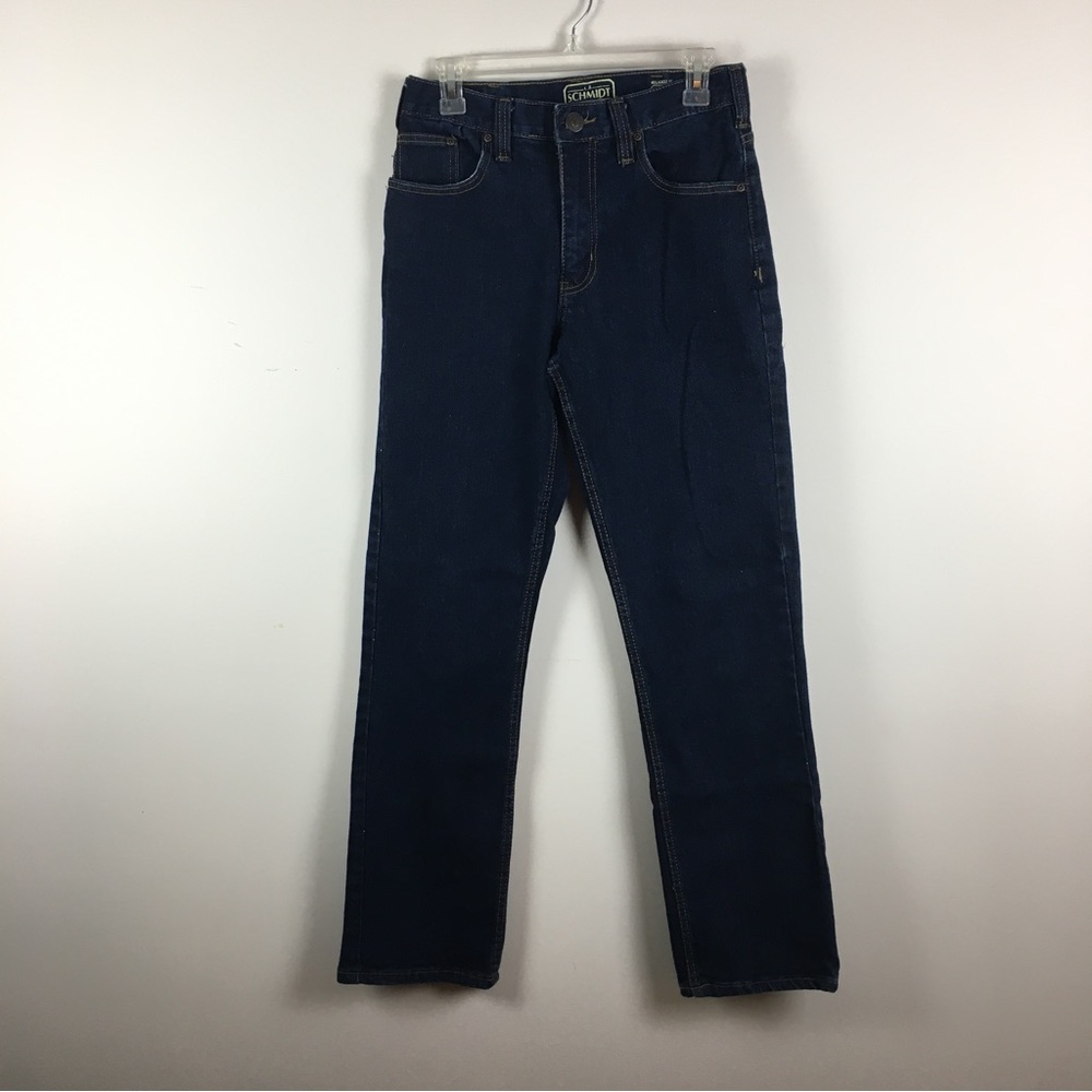 C E Schmidt Workwear Dark Wash Relaxed Fit Denim Jeans Stretch 30x32 - Picture 1 of 16